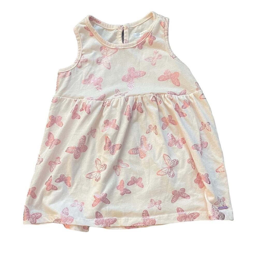 Tahari Girl's Butterfly Print Dress Sz 6